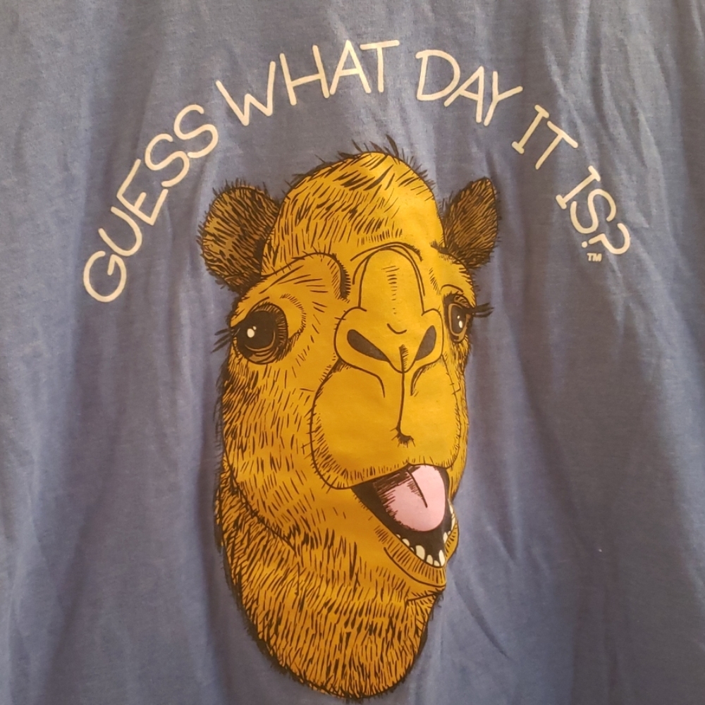 Geico Hump Day Camel Blue T-Shirt Large